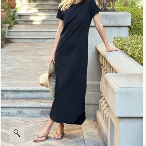 Frank & Eileen Black Harper Maxi T Dress size L